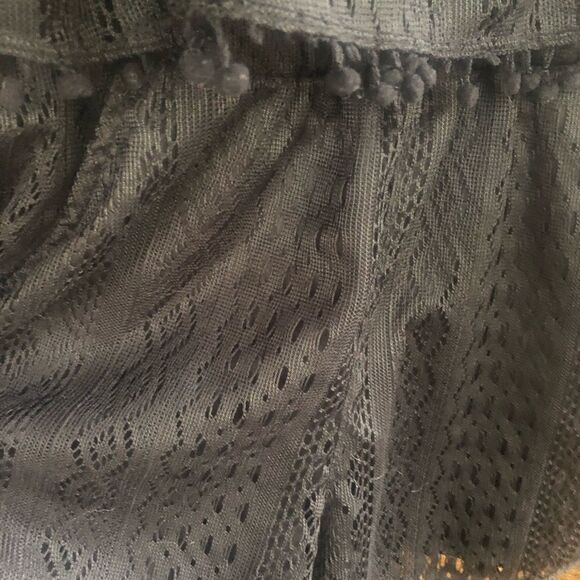 🔥🔥American Rag Cie Energy black shorts Romper . With pockets &pom pom detail - Picture 10 of 12